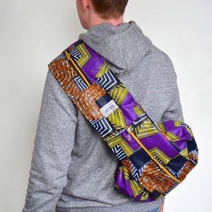 NEW African handmade Ukupapa Chitenge Banana Bag